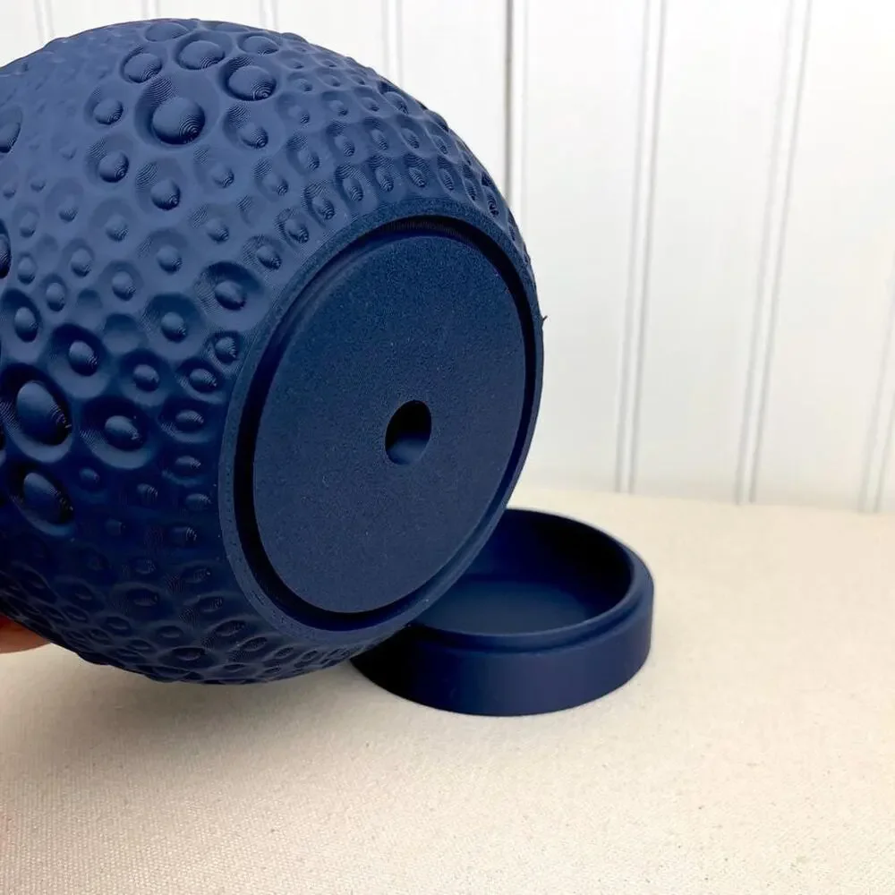 Pearl Planter Pot: Indoor Flower Pot, Tabletop Planter, Moon Crater Inspired